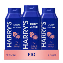 Harry's Men's Body Wash, Fig, 532ml, Pack of 3, Shower Gel for Men - No Parabens, Sulfates or Dyes