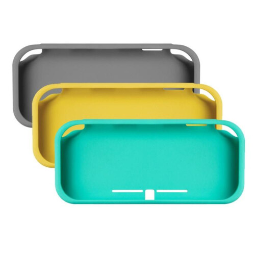 compatible Nintendo Switch Lite Game Console Anti-Slip Silicone Protective Case(Yellow) 1