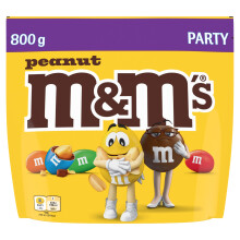 M&M'S Chocolate Bag, Peanut & Milk Chocolate, 800g Party Bag, Bulk Chocolate, Ideal for Gift, Snacks and Sharing