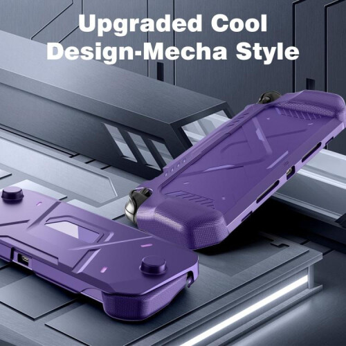 compatible Nintendo Switch 2 Game Console Mecha Style TPU Protective Case(Purple) 1