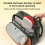 compatible Nintendo Switch 2 Portable Game Console Storage Case Nylon Protective Carrying Bag(White) 6