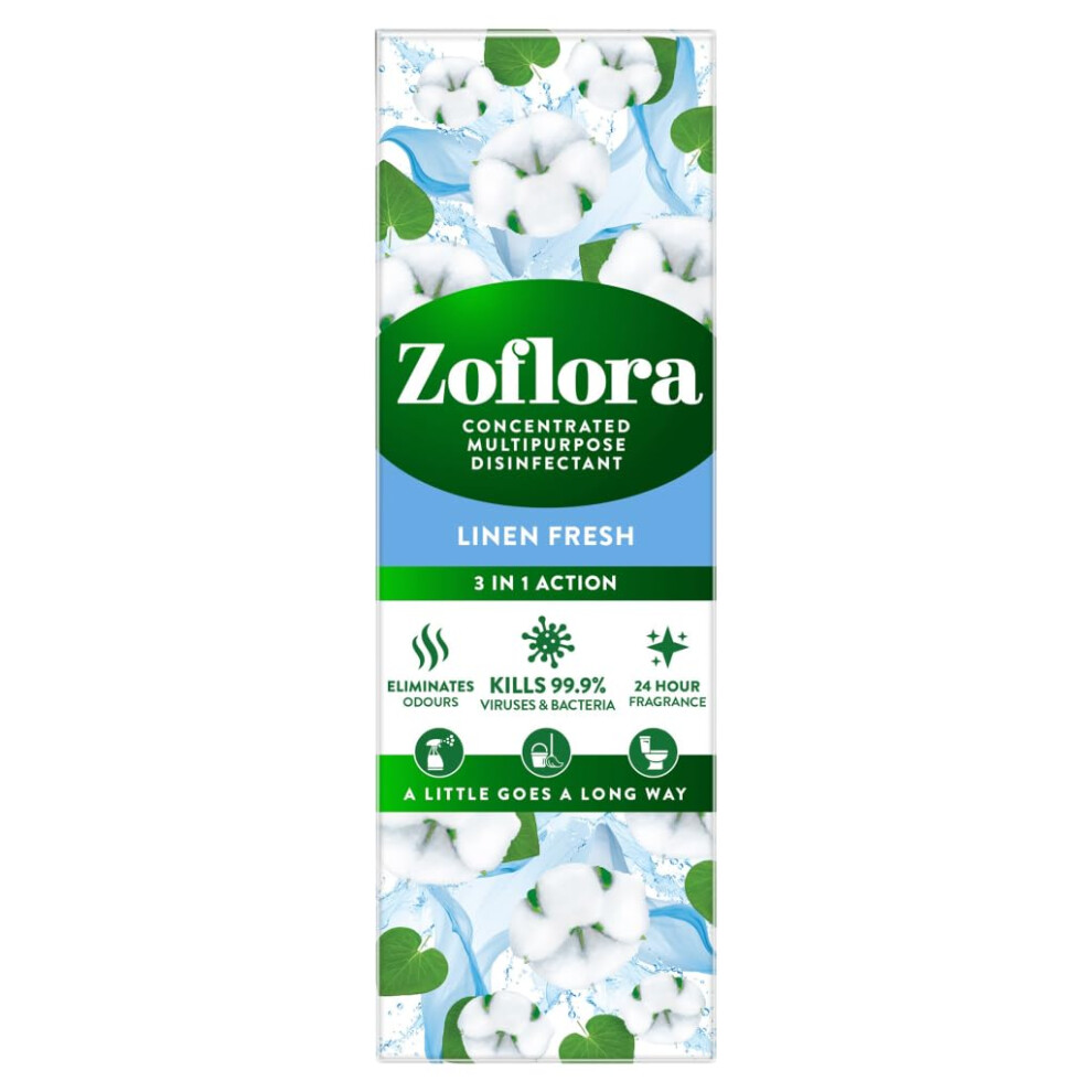 Zoflora Linen Fresh Concentrated Disinfectant, 250Ml, Antibacterial
