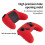 Solid color silicone protective case compatible Nintendo Switch Pro game controllers (black) 2