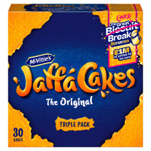 McVitie's Jaffa Cakes Original Chocolate Biscuits Triple Pack 3 x 10 Cakes, 330g