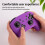 Solid color silicone protective case compatible Nintendo Switch Pro game controllers (black) 3