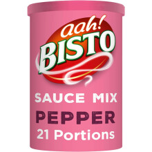 Bisto Deliciously Creamy Pepper Sauce Mix, 185 g Drum (Pack of 1)