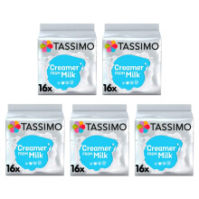 Tassimo Milk Creamer Pods x16 Pack of 5 Total 80 Drinks