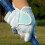 Any Weather Golf Gloves Microfiber Cloth-White and blue C 5