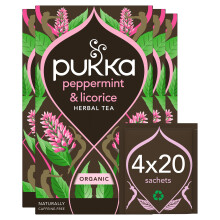 Pukka Herbs Peppermint & Licorice Tea - 80 Tea Bags