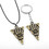 HK&Hanker Κολιέ Δράκου The Elder Scrolls Skyrim Δεινόσαυρος Vintage Τρίγωνο Morrowind Amulet Δερμάτιν 2