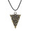 HK&Hanker Κολιέ Δράκου The Elder Scrolls Skyrim Δεινόσαυρος Vintage Τρίγωνο Morrowind Amulet Δερμάτιν 3