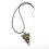 HK&Hanker Κολιέ Δράκου The Elder Scrolls Skyrim Δεινόσαυρος Vintage Τρίγωνο Morrowind Amulet Δερμάτιν 5