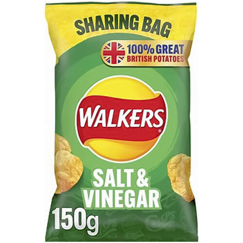 Walkers Walkers Salt & Vinegar 150G