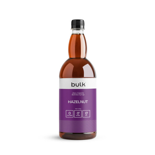 Bulk Zero Calorie Barista Syrup, Hazelnut, 1 Litre, Vegan