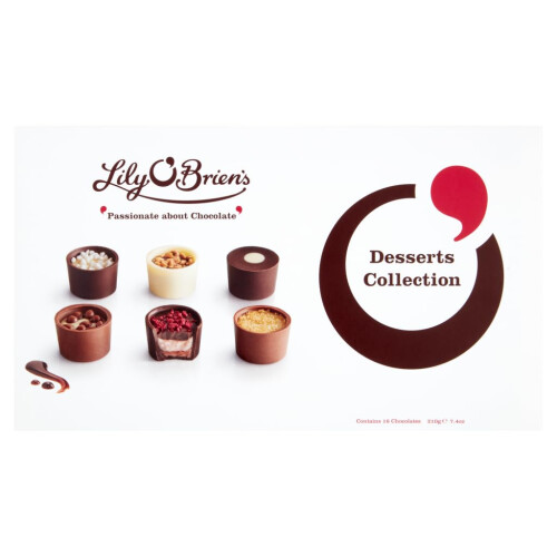 Lily O'Brien's Desserts Collection: 210g, 16 Assorted Chocolates