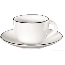ASA Espressotasse mit Unterer, ligne noire with black line