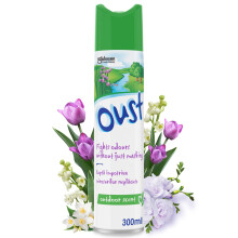 Oust Odour Eliminator Aerosol Air Freshener Outdoor Scent,
