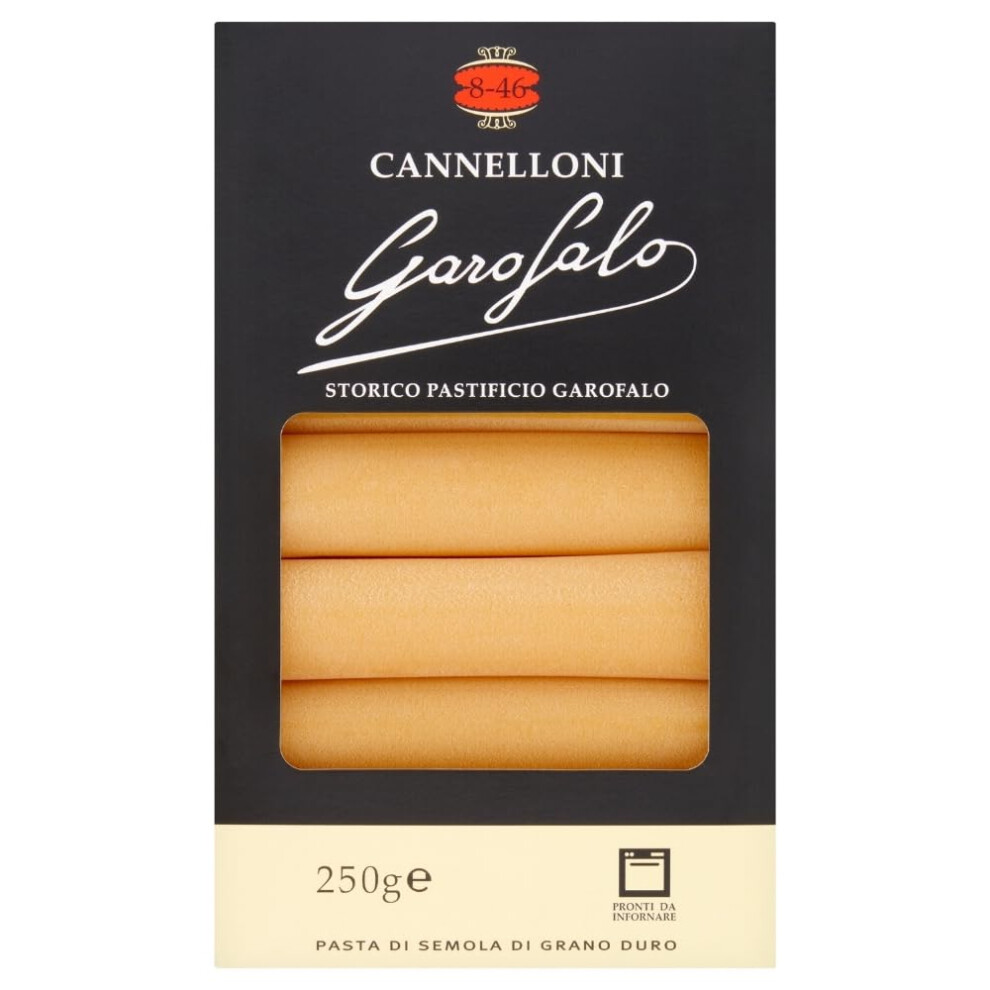 Garofalo Cannelloni Dry Pasta Tubes, 250G (Pack Of 1)