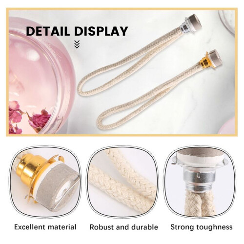 6Pcs Catalytic Wick Replacement Oil Lamp Wick Replacement Wick Catalytic Air Control Catalytic Burner Lamps Wick 1