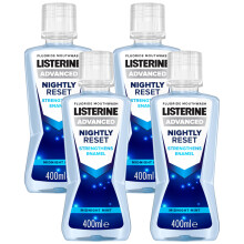 Listerine Advanced Nightly Reset Mouthwash 400 ml (Pack of 4)