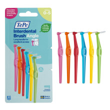 TePe Interdental Brush Angle, Mixed Pack, 6pcs, 0.4-0.8mm