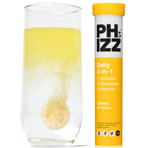 Phizz Electrolytes, Multivitamin Tablets - Lemon, 20 Tablets