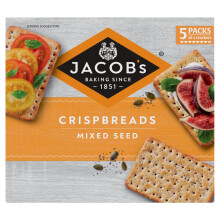 JACOB'S Crispbreads Mixed Seed Crackers 5 x 38g, 190g
