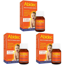 Abidec Kid Baby Multivitamin Drops 25ml (Pack of 3) - Vit D,C,A