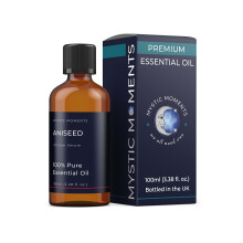 Mystic Moments | Aniseed Essential Oil 100ml | Pimpinella anisum | Sweet Liquorice Aromatic Oil for Diffuser, Blends & Crafts | Aromatherapy Grade