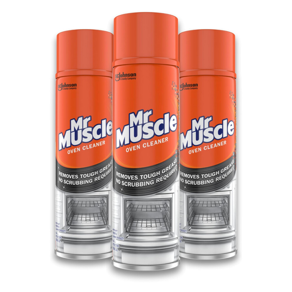 Mr Muscle Oven Cleaner - 3 X 300Ml - Heavy Duty Degreaser