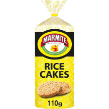 Marmite Rice Cakes 6 x 110g, Low Fat Low Calorie Snacks, Vegetarian