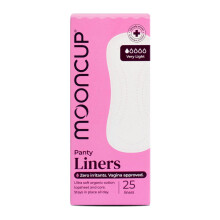 Mooncup Panty Liners: Organic Cotton, Ultra-Thin, 25 Count