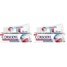 Corsodyl Active Gum Repair Toothpaste for Bleeding Gums, Fresh Mint, 75ml (Pack of 2)