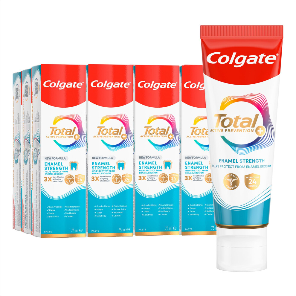 Colgate Total Advanced Enamel Strength Toothpaste 75Ml X12, Enamel Repair