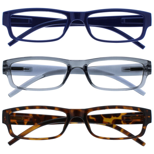OPULIZE Reading Glasses +2.5 (Pack of 3)