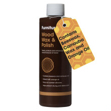Furniture Clinic Wood Wax & Polish - Beeswax, Orange Oil - 250ml