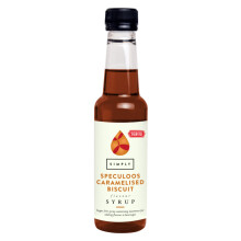 Simply Sugar Free Speculoos Caramelised Biscuit Syrup, Vegan & Nut Free Flavoured Syrup for Coffee, Cocktails & Baking (250ml)