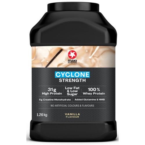MaxiNutrition Cyclone, Vanilla Whey Protein Powder, 1.26kg