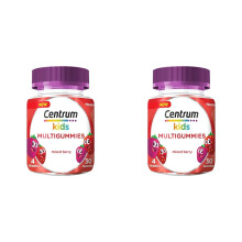 Centrum Multivitamins Mixed Berry for Kids Immunity Support, 10 Essential Nutrients Includes Vitamin C and D, 30 Chewable Multigummies (Pack of 2)