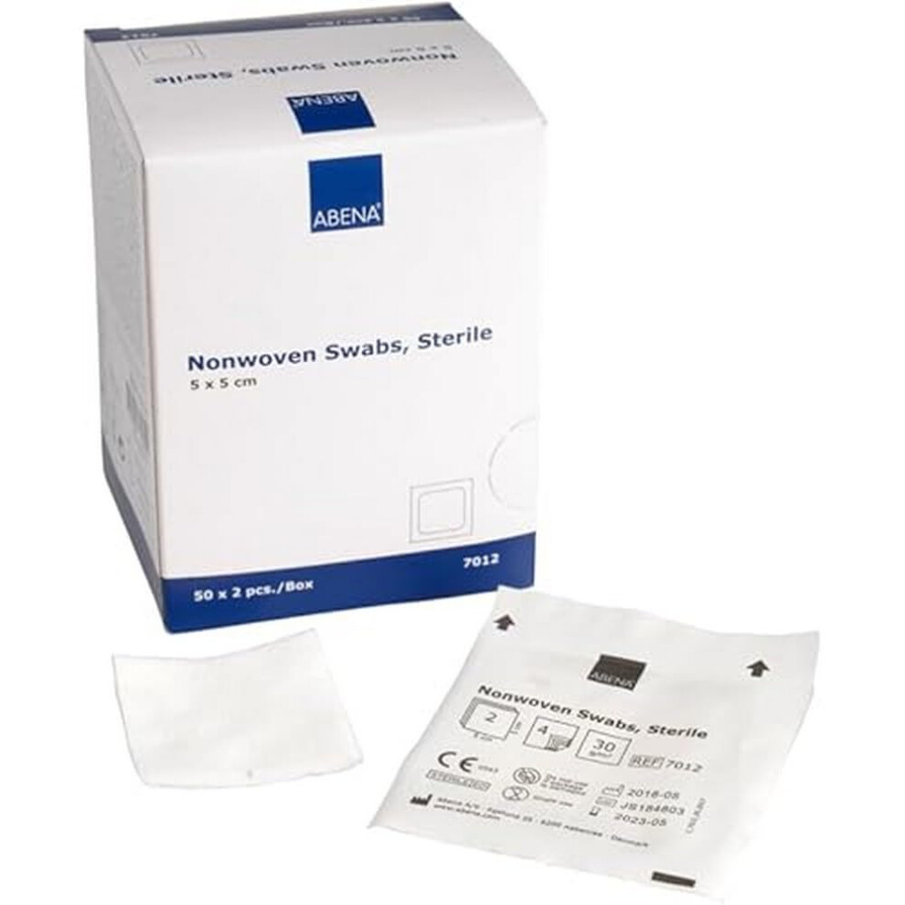 Abena Gauze Pads, 5X5cm, 50 Sterile Dressings