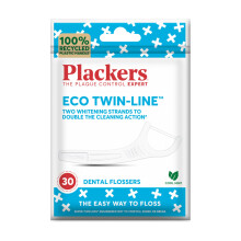 Plackers Eco Twin Line Flossers | Recycled Plastic Handle