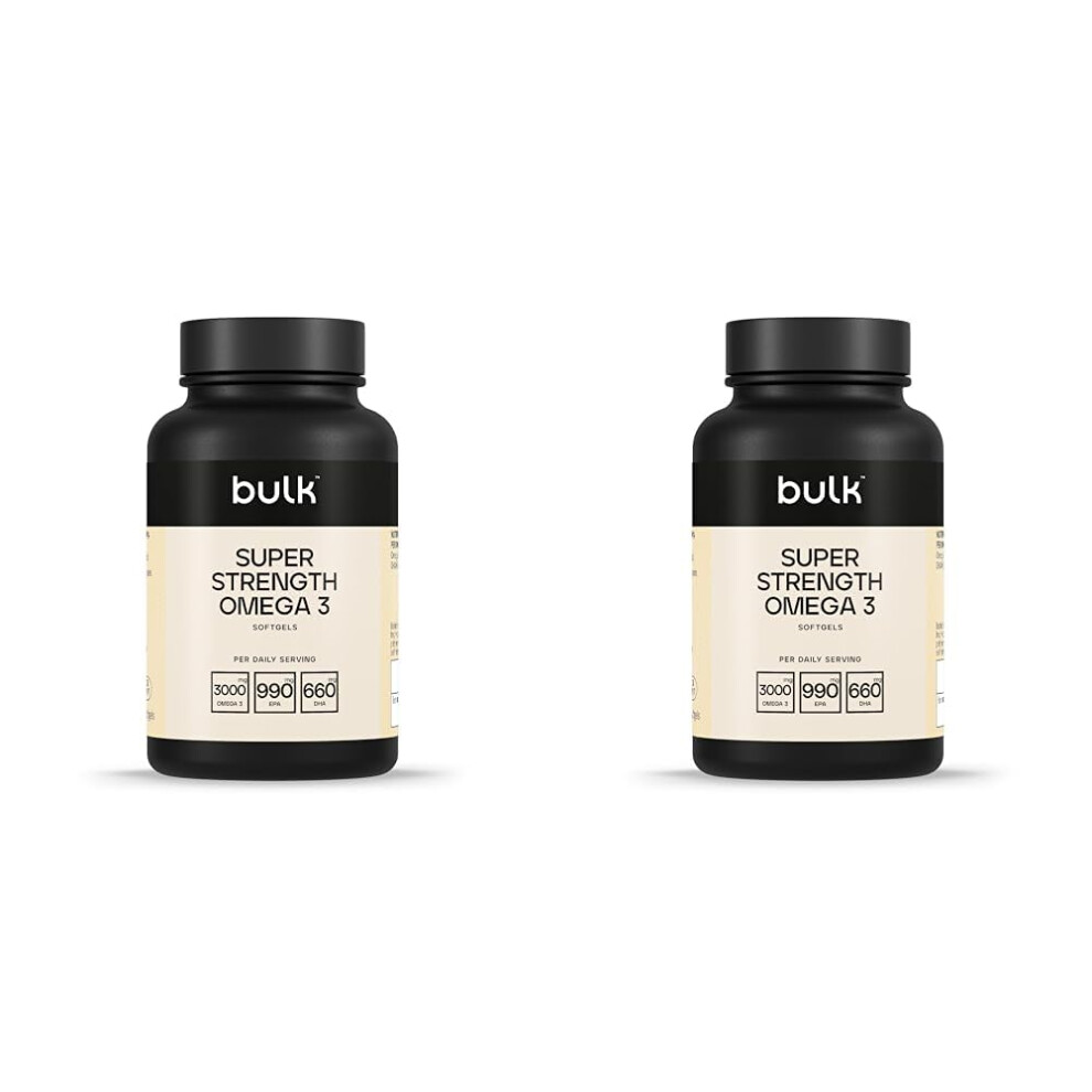 Bulk Super Strength Omega 3 Softgels, 1000 Mg, Pack Of 540