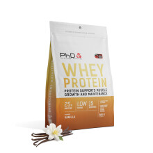 PhD Nutrition Whey Powder 500g Vanilla Ãâ‚✠with 25g Informed Protein per Serving, enriched with Well-Tolerated Cultures