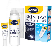 Scholl Skin Tag Removal Kit, 12 Treatments Plus Hydrating Serum