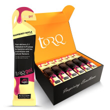 TORQ Running Gels with Electrolytes - Raspberry Ripple - 30g Carbs