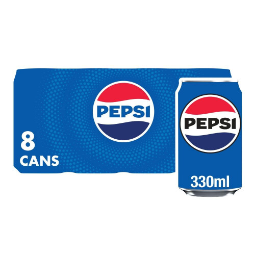 Pepsi Pepsi Regular Cans, 8 x 330ml