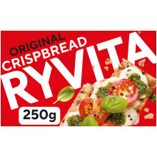 Ryvita Original Crispbread, Low Fat, Healthy Snack, High in Fibre, 250 g