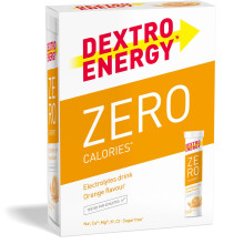 Dextro Energy Zero Calories I Recovery and Hydration Electrolyte Drink I Zero Effervescent Tablets I Orange | 3 Tubes, 60 Tablets |