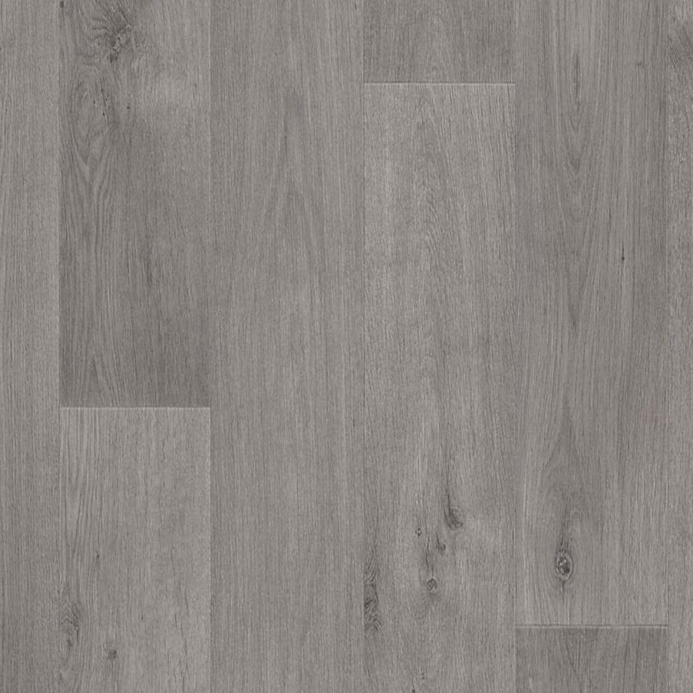 Photos - Area Rug Grey Wood Effect Commercial Vinyl Flooring Sheet- 2m X 1.1m