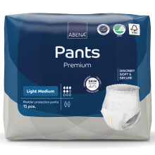 Abena Incontinence Pants Light, M0, 900ml, 15PK, 32-43"